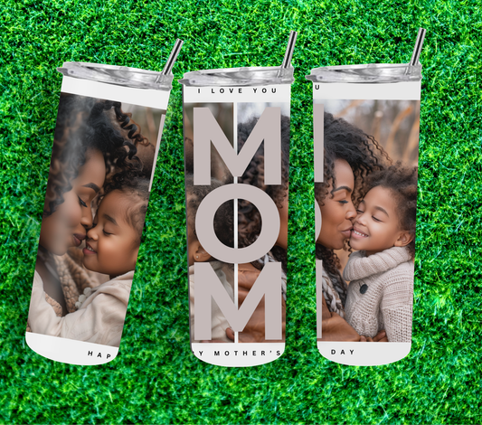 Personalized Photo Tumbler | Custom Picture & Name Travel Cup Gift